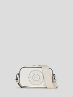 กระเป๋า K/CIRCLE PERFORATED CROSSBODY BAG สี OFF WHITE