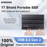 New SAMSUNG T7 Shield 1TB 2TB Portable Solid State Drive USB 3.2 IP65 Waterproof External SSD For PC Mac Android Gaming Consoles