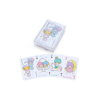 【SANRIO 三麗鷗】復古馬戲團系列 撲克牌造型便條紙 雙子星 附收納盒(文具雜貨)