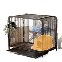Cat Cage Home Indoor Double-decker Cage The Family Villa Indoor with Toilet Pet Large Space Bed Pet's House