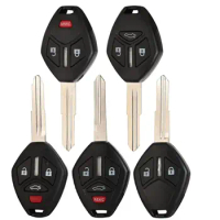 Transponder Remote Car Key Shell MIT11R MIT8 Blade 2/3/4 Buttons Car Key Case for Mitsubishi/Outlander/Galant/Eclipse/Lancer