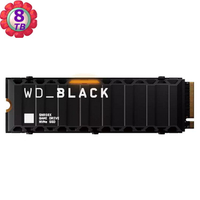 WD_BLACK SN850X 8TB 配散熱片 M.2 NVMe PCIe Gen4 7200MB/s SSD -公司貨