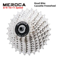 MEROCA Road Bike Cassette Freewheel 8 9 10 11Speed 25T 28T Stainless Steel Folding bike Cassette Sprocket for SHIMANO