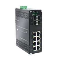 Industrial Hardened Gigabit Fiber Optical Managed Ethernet Switch, 8 Port 10/100/1000T + 4 Port 1000