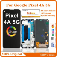 6.2" 100%Super AMOLED Original For Google Pixel 4A 5G LCD Display Screen Touch Digitized Assembly Replacement For 4A5G LCD
