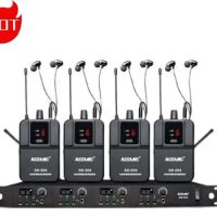 For Acemic EM-D04 four channel wireless in ear monitor system stage monitor bodypack microphone for stage performance teaching