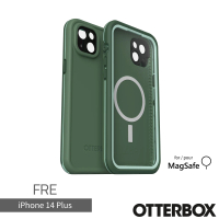 【OtterBox】LifeProof iPhone 14 Plus 6.7吋 FRE 全方位防水/雪/震/泥 保護殼-綠(支援MagSafe)