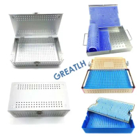 Autoclavable Sterilization Tray Case Box Disinfection Box Strilizig Trays Ophthalmic Tool Aluminium 