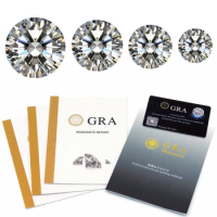 100% D Color Moissanite Stone with Certificate Lab Diamonds Moissanite Loose Gemstones Positive Pass Tester with Report
