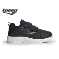 Loggo - Sepatu Like F Series - Sneakers Casual Anak Hitam Putih Size 26-31 Fashion