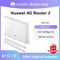 Unlocked Huawei 4G Router 2 WiFi Repeater B311-221 Modem With SIM Card Slot CAT4 150Mbps LTE CPE 2.4GHz Network Signal Amplifier