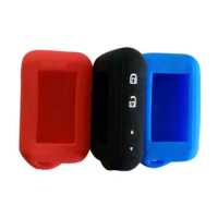 For Starline E60 E61 E66 E63 E66 E90 E91 E61 E95 2-Way Car Alarm LCD Remote Controller Keychain Silicone Case Car Key Body Shell