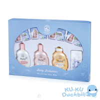 KUKU酷咕鴨 嬰兒沐浴禮盒8件組(彌月禮盒)