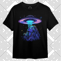 3DimensionWear - Kaos Distro Premium Original 3D Purple Ufo Girl - DM0859