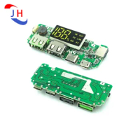 Dual USB LED 5V 2.4A Micro/Type-C USB Mobile Power Bank 18650 Charging Module Lithium Battery Charger Board Circuit Protection
