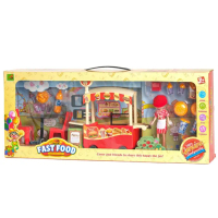 Mainan Gerobak piknik - Fast Food Trolley Toys