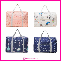 MLS - Tas Travel Lipat Motif Besar Tas Koper Lipat Jinjing Polos