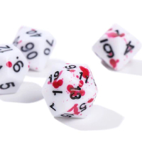 7Pcs/Set Polyhedral 7-Die Dice Set Game Dice For TRPG DND Accessories D4 D6 D8 D10 D12 D20 Dice For Board Card Game Math Games