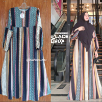 GAMIS DE LACE ETNIX BY NONA ANNA DAILY (GAMIS SAJA) // GAMIS SYARI RAYON MOTIF ETNIK