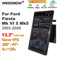 13.3 Inch Ownice Android10.0 Car Radio 360 Panorama for Ford Fiesta Mk VI 5 Mk5 2002-2008 GPS Auto Audio SPDIF 4G LTE NO DVD