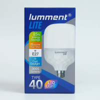 LUMMENT Lite Lampu LED Kapsul Jumbo Hemat Energi Type 40 - Cahaya Putih