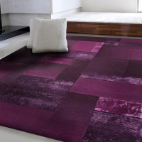 【Fuwaly】德國Esprit home紫淵地毯-200x300cm_ESP2827-02_紫色 拼接 柔軟 厚實