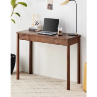 【橙家居·家具】/預購/挪威系列胡桃色0.8米單抽書桌 NW-A4162(預購品 工作桌 辦公桌 桌子 實木桌 化妝桌)