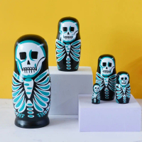 Đồ chơi Matryoshka Búp bê lồng nhau Búp bê xếp chồng kiểu Nga Đồ chơi vẽ tay Búp Bê Nga Búp bê làm t