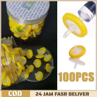 1kotak Filter Syringe Penyaring Halus Water Filter 25 Mm 0.22 Um 100 Pcs Syringe Filter