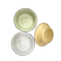 3pcs Piring Enamel Blirik Lepek Blek Piring Vintage Piring Loyang Bunga Piring Jadul Kaleng Saji CAT