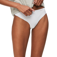 Calvin Klein Micro 女內褲 超細纖維彈力無痕丁字褲/隱形內褲/CK內褲-白色