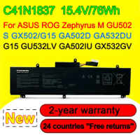 C41N1837 Laptop Battery For ASUS ROG Zephyrus M GU502/S GX502/G15 GA502D GA532DU GU532LV GA502IU GX532GV In Stock 15.4V 76Wh