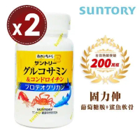 【SUNTORY 三得利】固力伸 葡萄糖胺+鯊魚軟骨(180錠)x2瓶