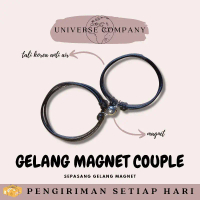 2 PCS GELANG COUPLE MAGNET BULAT /GELANG TALI KOREA/GELANG MAGNET(BISA COD) Bracelets