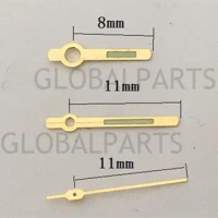 11mm Golden Trim Green Luminous Watch Hands for Orient 46941 46943 Movement