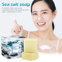 Glycerin Soap Making Soap Base Sea Salt Soap Cleaner Removal Pimple Pores Acne Treatment Goat Milk Moisturizing Face Wash