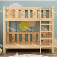 幼兒園實木午托床 宿舍兒童床  上下舖午休床  二層託管班床 雙層床 上下床 木床 兩層高低床 子母床