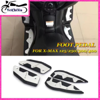 For YAHAMA X-MAX 125 XMAX 250 XMAX 300 XMAX 400 Motorcycle Footrest Pads Foot Pedal Plate Pedals 2017 - 2022