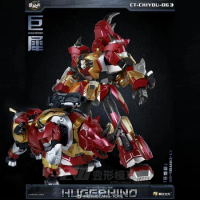 CANG-TOYS CT-06 Transformation Predaking Chiyou-06 CT06 Hugerhino Headstrong Action Figure Robot Toys