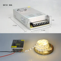 LED Driver Power Adapter AC100V-265V to DC12V 1A2A3A5A8A10A12A15A20A30A40A Switching Power Lighting Transformers for LED Strip