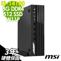 MSI PRO DP21 (i3-14100/8G/512G SSD/W11P)