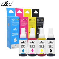 664 Refill Dye Ink For Epson Inkjet Printer L100 L101 L110 L120 L130 L200 L201 L210 L220 L221 L300 L301 L355 L565 L455 L550 L655