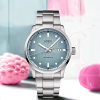 MIDO 美度錶 Multifort 先鋒系列 M FREEZE 機械錶 冰藍色 女錶 手錶 男錶-M0384301104100