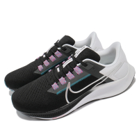 Nike 慢跑鞋 Zoom Pegasus 38 運動 男鞋 氣墊 舒適 避震 路跑 健身 球鞋 黑 白 CW7356003