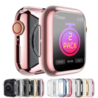 TPU cover For Apple Watch case 41/45mm 44/40mm iWatch 42/38mm Soft Screen protector bumper for apple watch series 4 3 SE 6 7 8 9