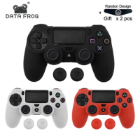 DATA FROG Soft Silicone For Playstation 4 Pro Slim Controller Silicone Protection Shell Case Joystick Gamepad Accessories