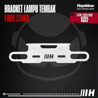 Hayaidesu Bracket Lampu Tembak FORK STANG Bar stand dudukan Lampu Tembak NMAX LEXI AEROX HITAM