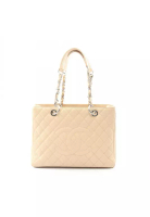 Chanel Pre-Loved Chanel matelasse grand shopping GST chain shoulder bag chain tote bag Caviar skin b
