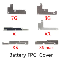 5pcs/lot Battery FPC Metal Cover for iPhone 7 8 Plus X XS Max XR inner Metal Bracket Clip Holder parts