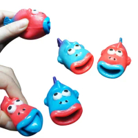 Squishy fish toys New Strange Cartoon PVC Animal Squishy Squeeze Antistress Squish Set Creative Soft Fidget Toys For Children